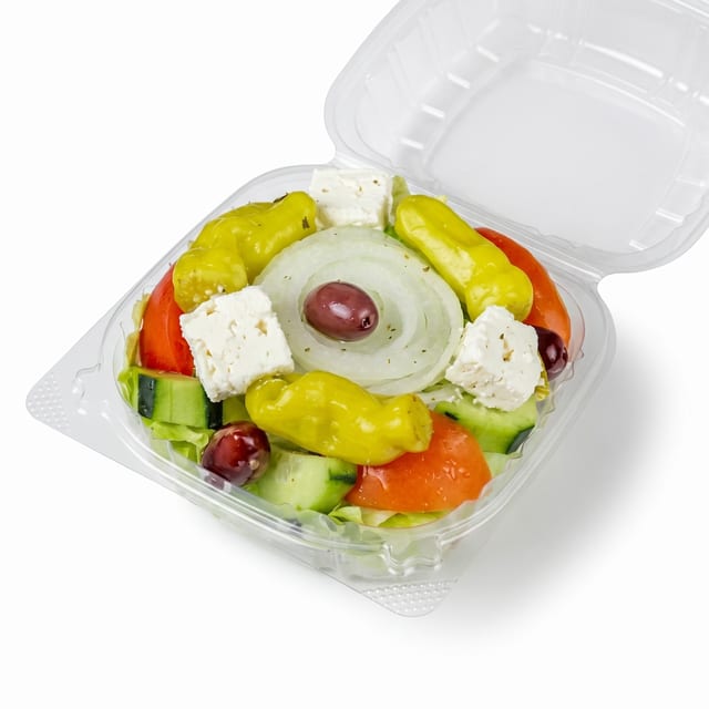 Greek Salad with Chicken or Gyro and a Pita.